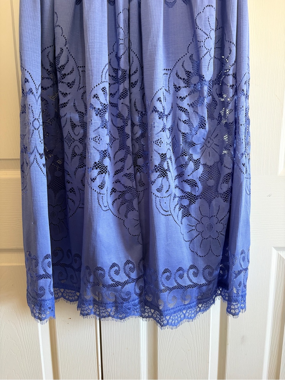 Free People Lavender Blue Lace Midi Dress